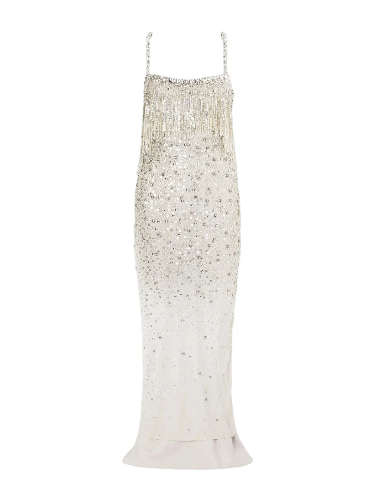 Jenny Packham Iris Embellished Cape-effect Georgette Gown