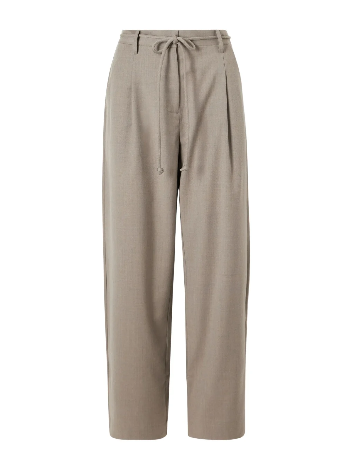 Pleated Wool-blend Barrel-leg Pants
