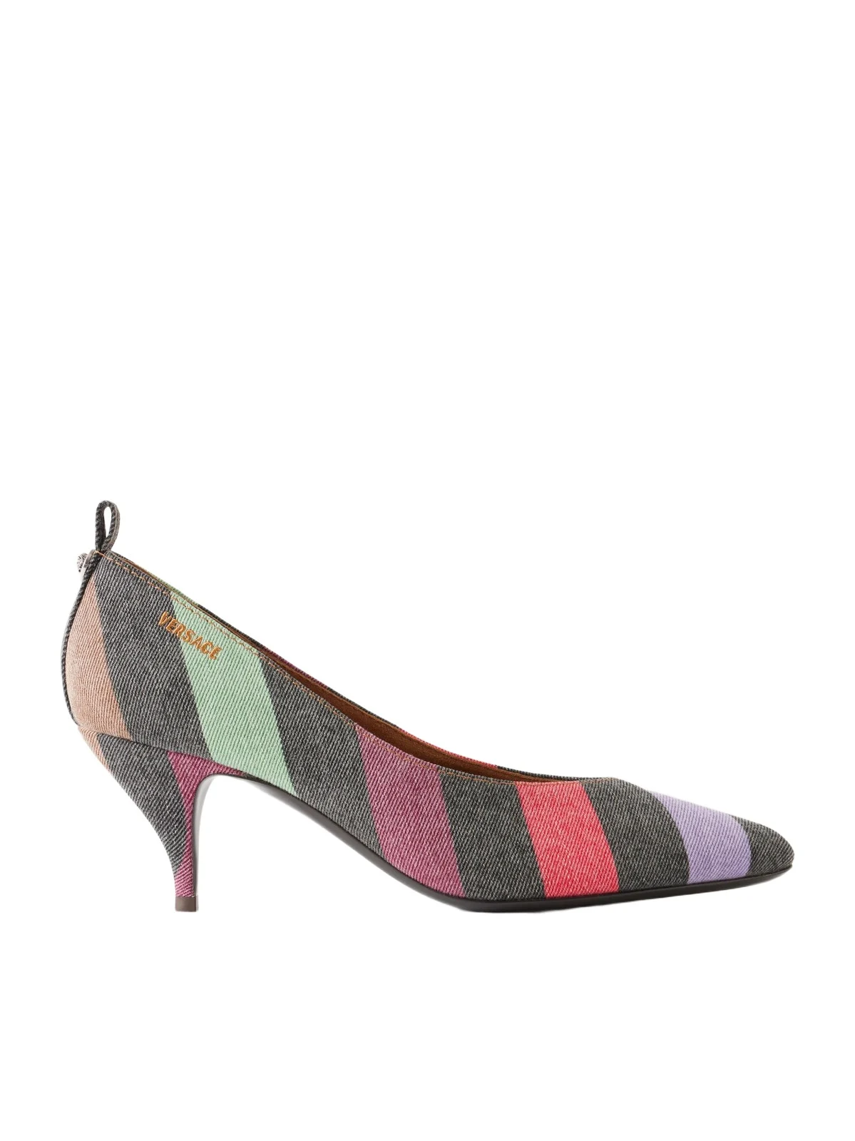 Striped 65 Denim Pumps