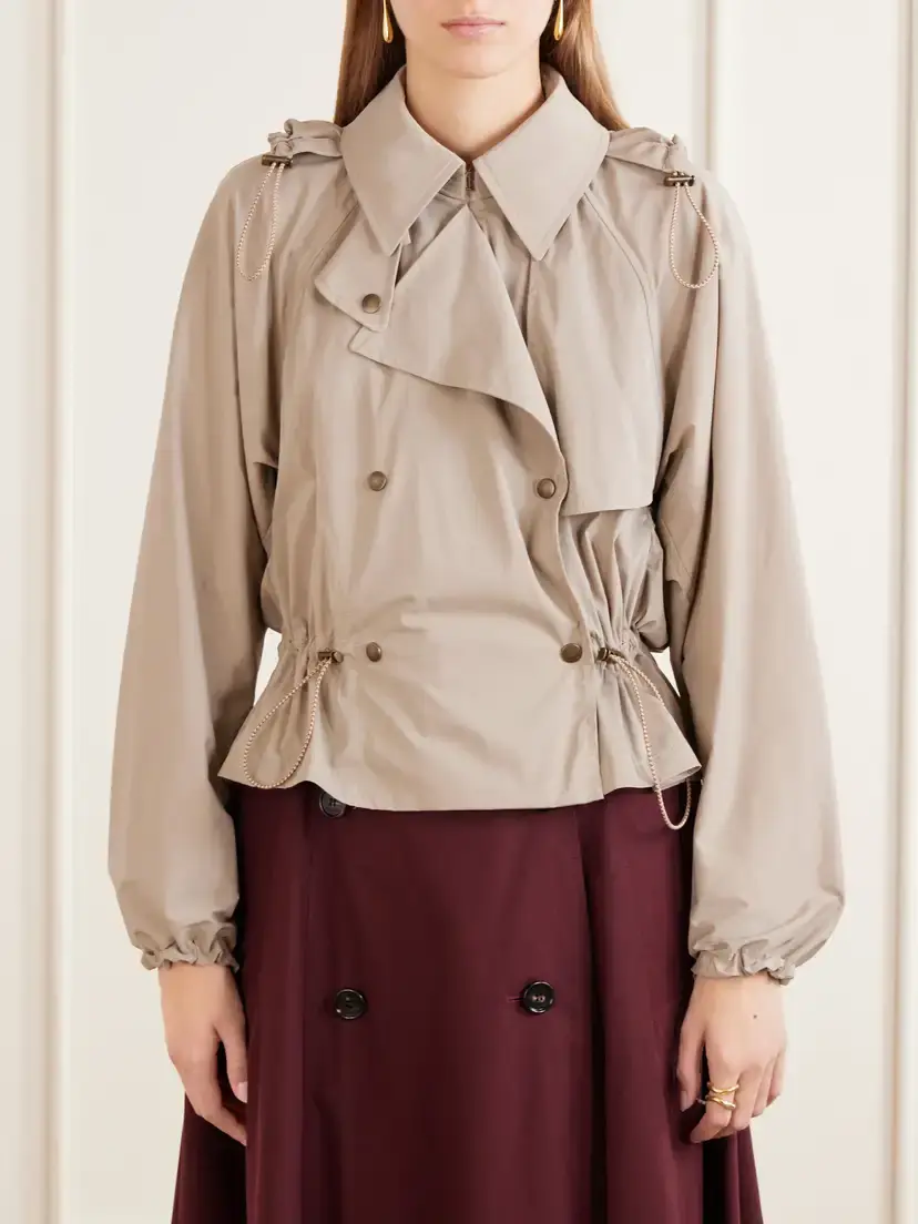 Burberry Cropped Shell Jacket | Thumbnail 3 Burberry Cropped Shell Jacket | Thumbnail 3