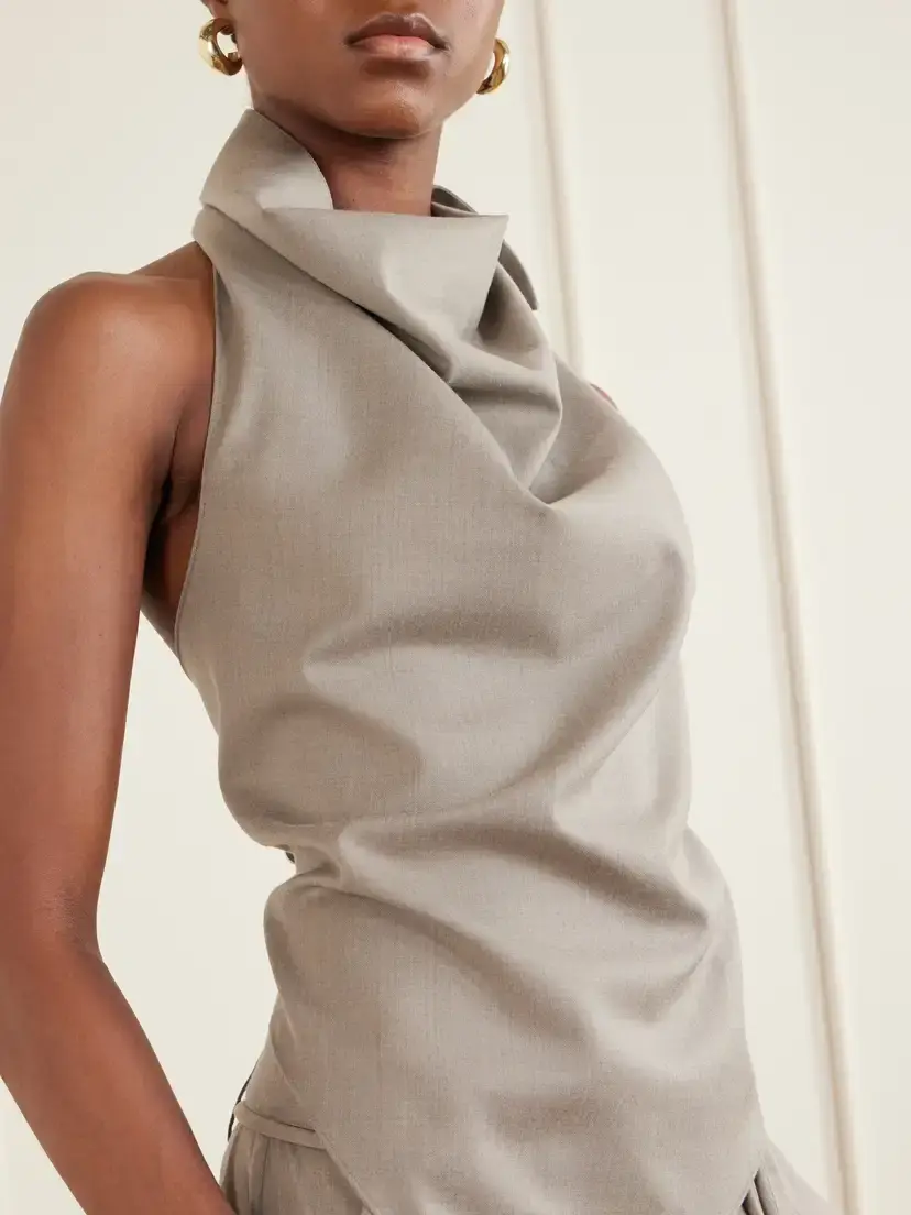St. Agni Backless Wool-blend Top | Thumbnail 4 St. Agni Backless Wool-blend Top | Thumbnail 4