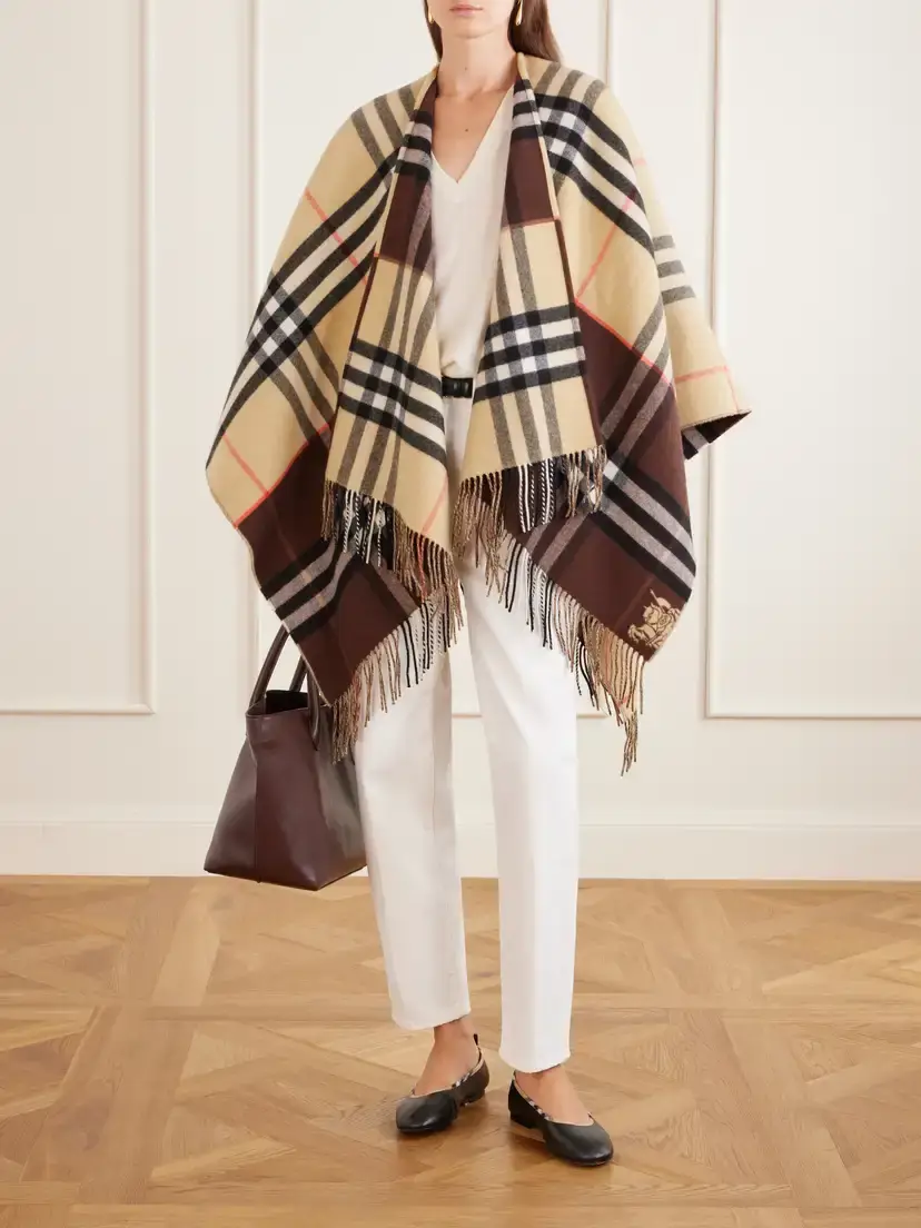 Burberry Robin Check Trim Leather Ballet Flats | Thumbnail 4 Burberry Robin Check Trim Leather Ballet Flats | Thumbnail 4