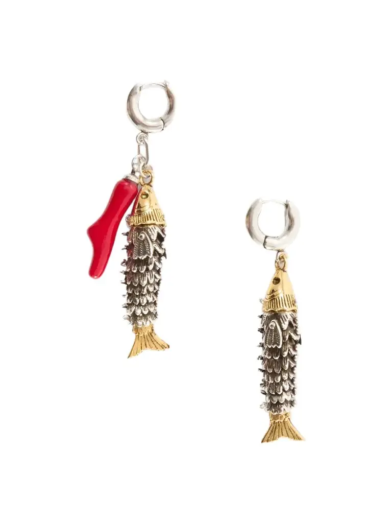 Isabel Marant New River Gold-and-silver-tone And Bone Earrings | Image 1 Isabel Marant New River Gold-and-silver-tone And Bone Earrings | Image 1