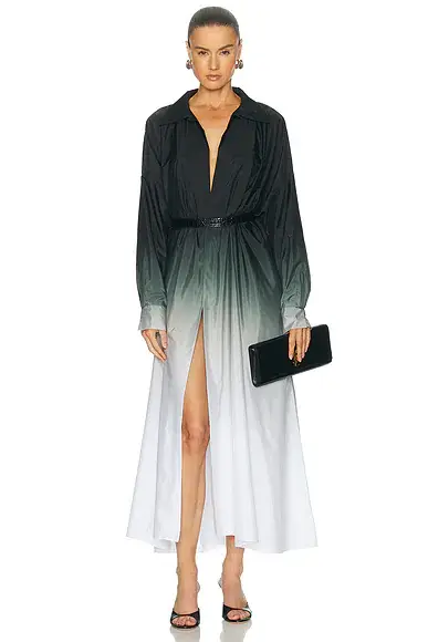 Norma Kamali Super Oversized Midcalf Shirt Dress | Image 1 Norma Kamali Super Oversized Midcalf Shirt Dress | Image 1
