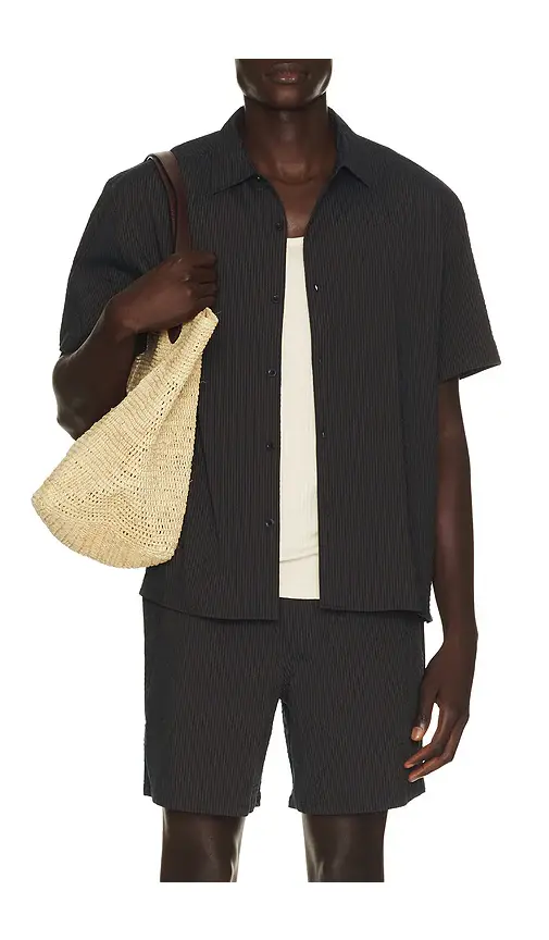 Percival Rowan Seersucker Boxy Shirt | Thumbnail 11 Percival Rowan Seersucker Boxy Shirt | Thumbnail 11