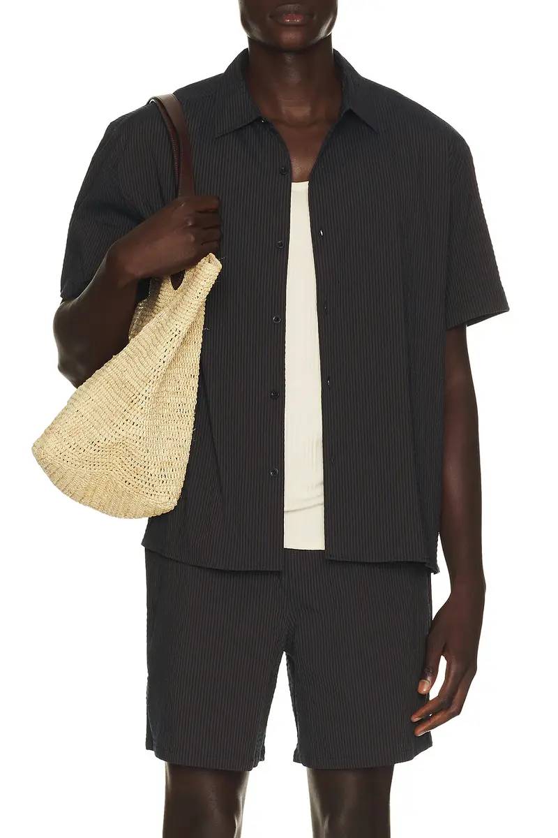 Percival Rowan Seersucker Boxy Shirt | Thumbnail 6 Percival Rowan Seersucker Boxy Shirt | Thumbnail 6