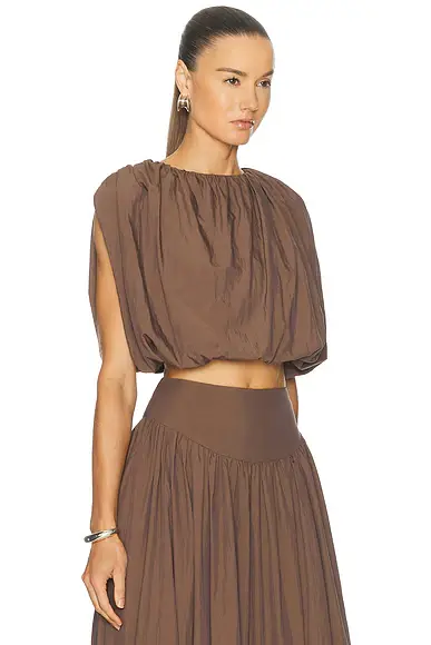 NICHOLAS Nadira Cropped Bubble Top | Thumbnail 2