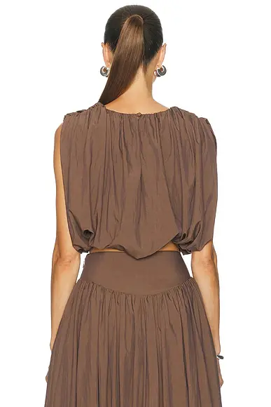 NICHOLAS Nadira Cropped Bubble Top | Thumbnail 3