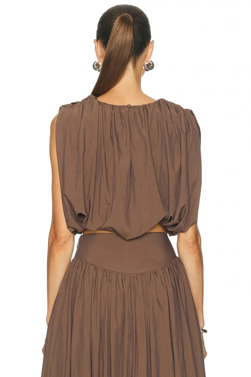 NICHOLAS Nadira Cropped Bubble Top | Thumbnail 7