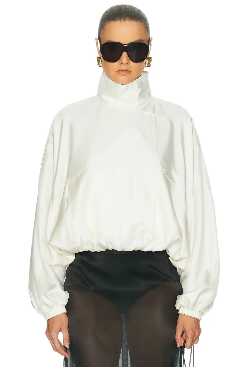 Silk Blouson Anorak Jacket Silk Blouson Anorak Jacket