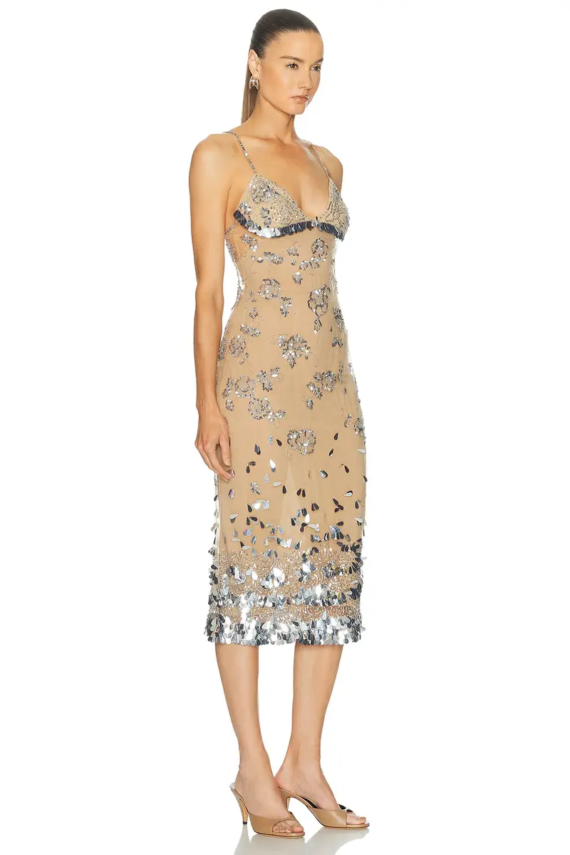 Mirror Palais Diamond Dust Lady Length Dress | Thumbnail 6 Mirror Palais Diamond Dust Lady Length Dress | Thumbnail 6