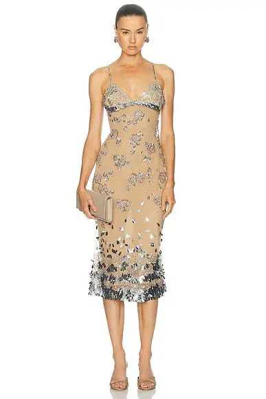 Mirror Palais Diamond Dusty Lady Length Dress | Image 1 Mirror Palais Diamond Dusty Lady Length Dress | Image 1
