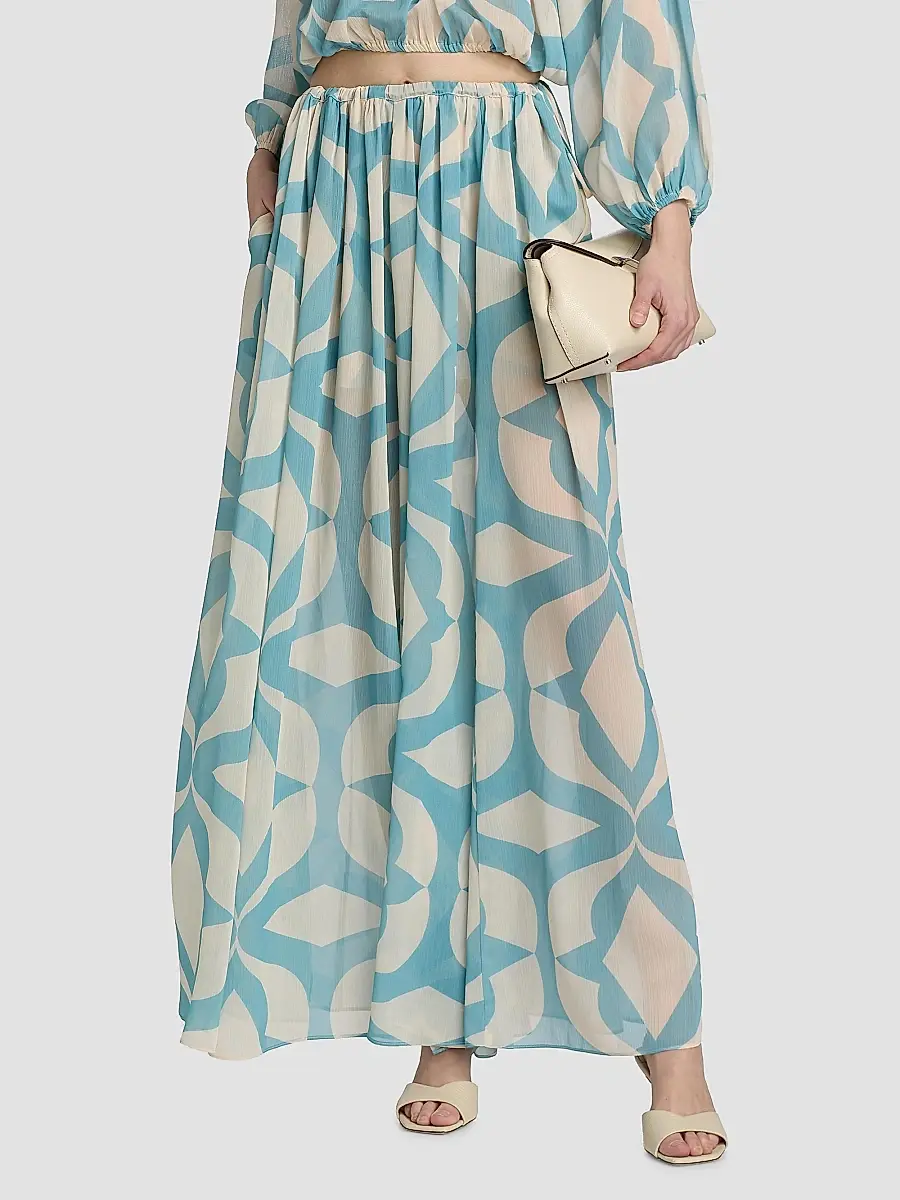Misa Los Angeles Women's Nila Printed A-Line Maxi Skirt | Thumbnail 3