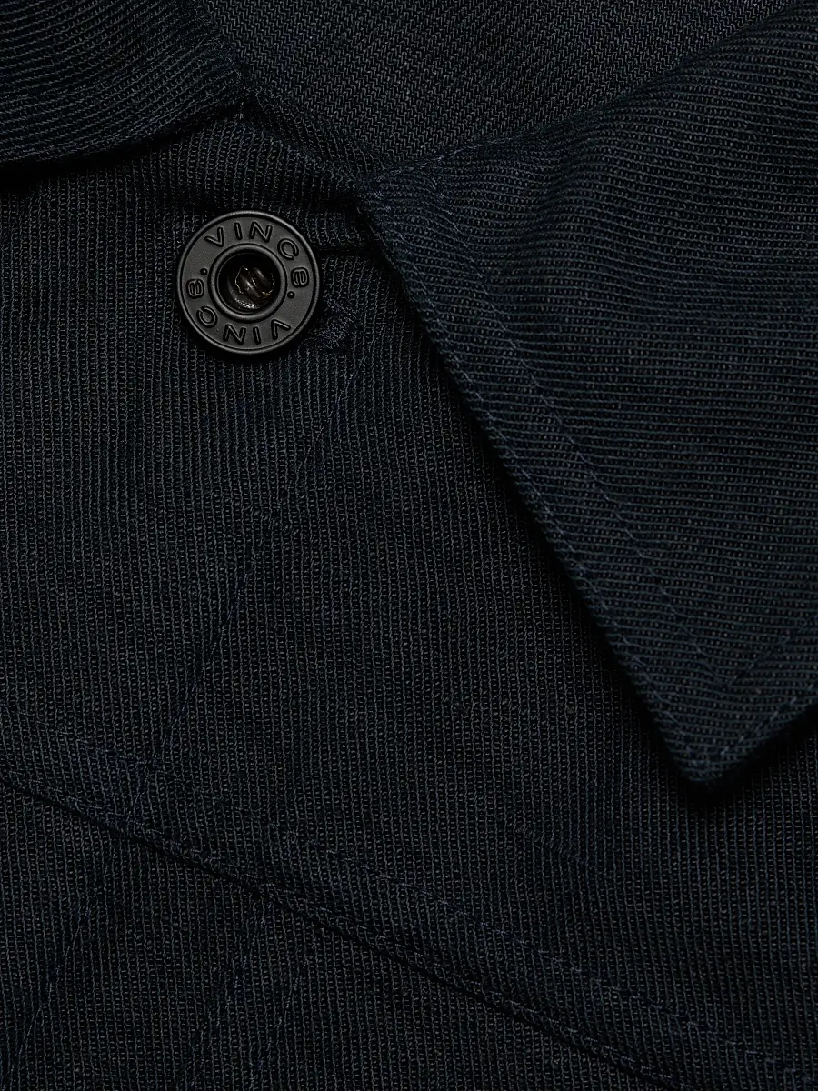 Vince Men's Pleated Cotton-Linen Trucker Jacket | Thumbnail 7 Vince Men's Pleated Cotton-Linen Trucker Jacket | Thumbnail 7