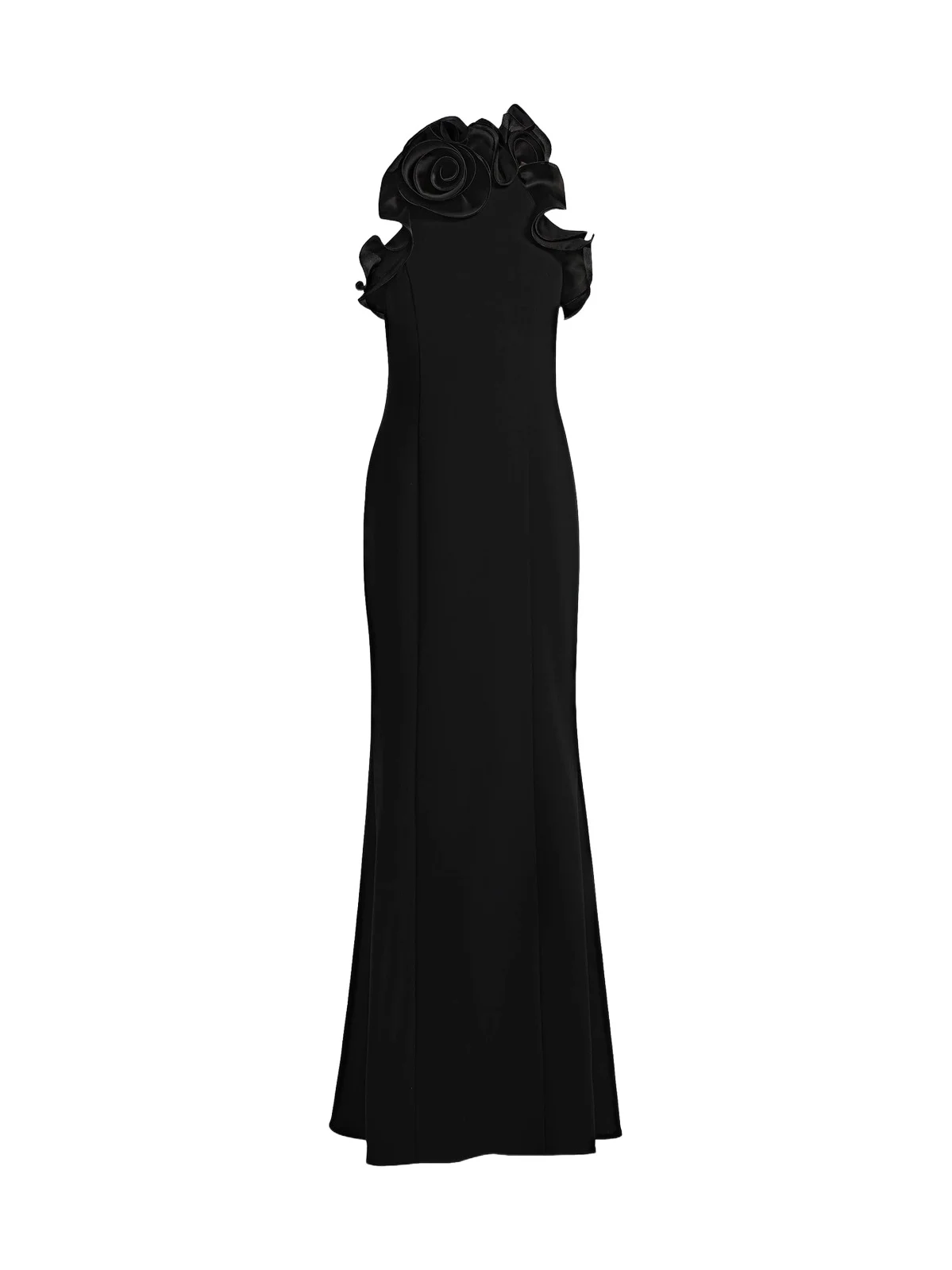 Women's Rosette Ruffled Gown Women's Rosette Ruffled Gown