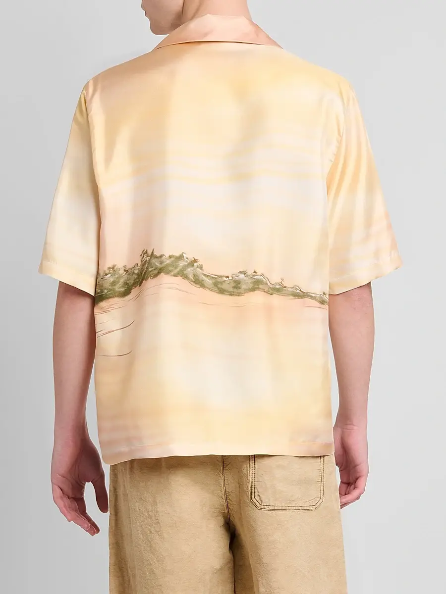 AMIRI Men's Palms Printed Silk Camp Shirt | Thumbnail 3 AMIRI Men's Palms Printed Silk Camp Shirt | Thumbnail 3