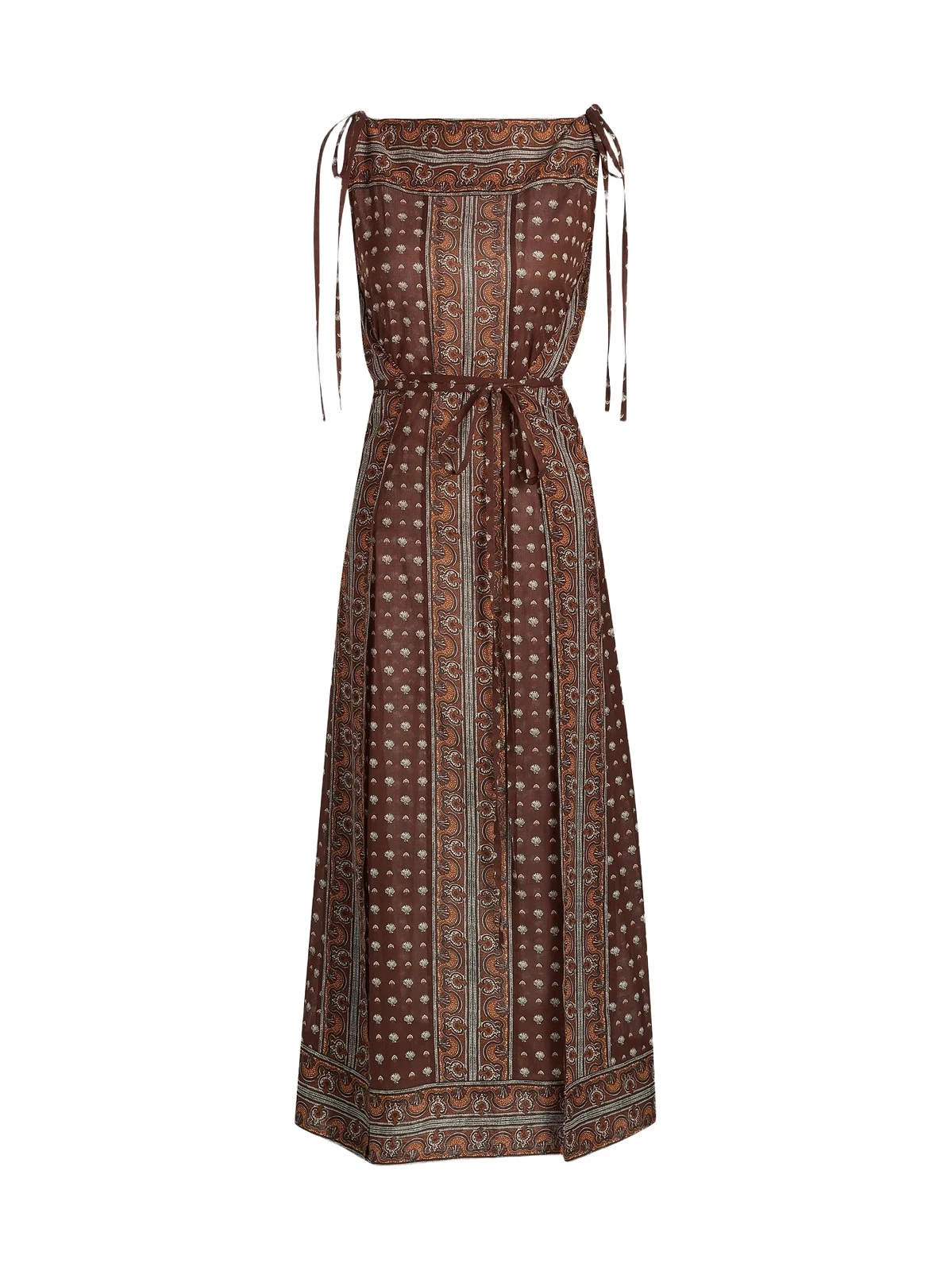 Women's Amarante Shell-Print Cotton Maxi Dress