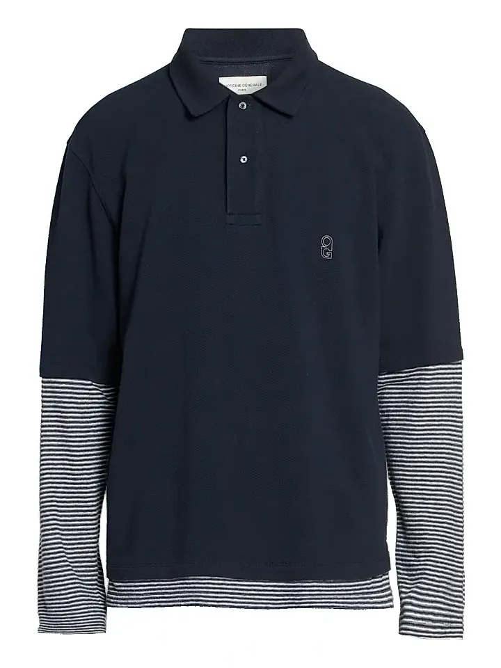 Men Percy Layered Polo Shirt Men Percy Layered Polo Shirt