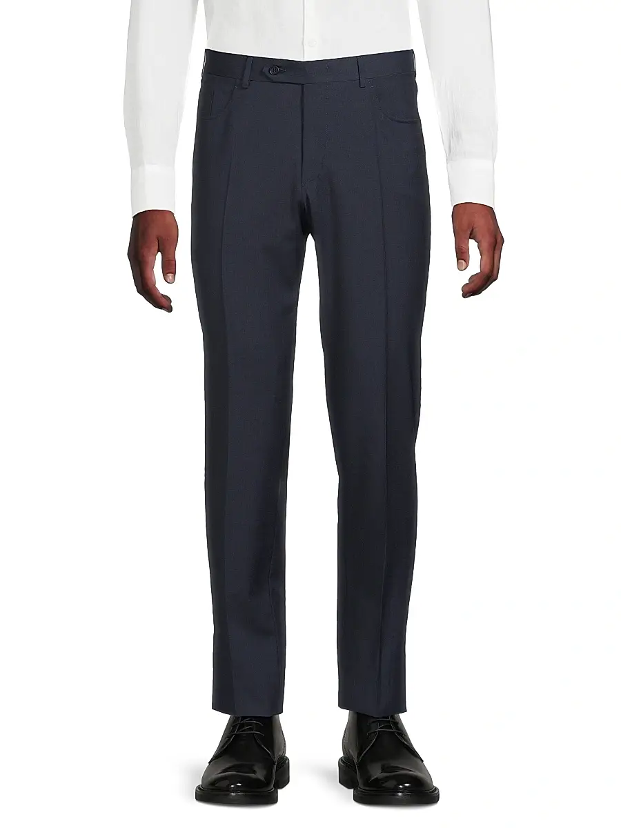 Canali Men's Classic Solid Dress Trousers | Thumbnail 3 Canali Men's Classic Solid Dress Trousers | Thumbnail 3