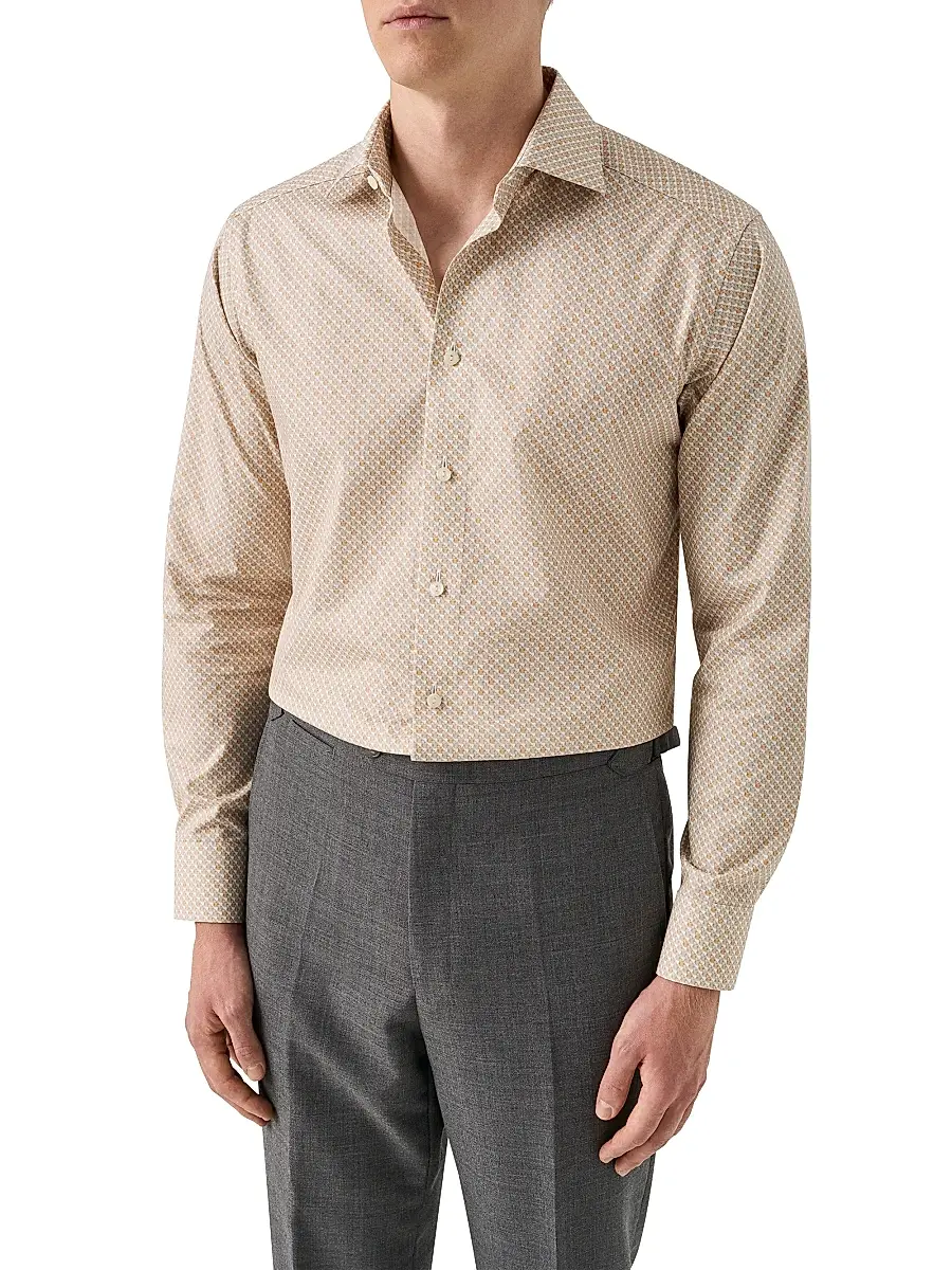 Eton Men's Cocktail Twill Slim-Fit Shirt | Thumbnail 2 Eton Men's Cocktail Twill Slim-Fit Shirt | Thumbnail 2