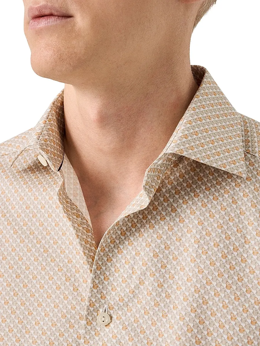 Eton Men's Cocktail Twill Slim-Fit Shirt | Thumbnail 4 Eton Men's Cocktail Twill Slim-Fit Shirt | Thumbnail 4
