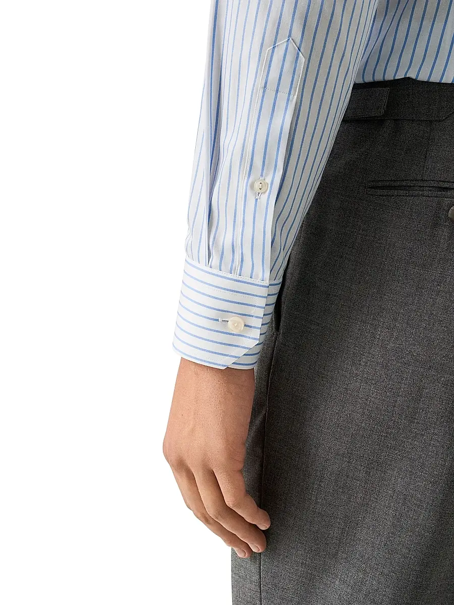 Eton Men's Striped Cotton Contemporary-Fit Shirt | Thumbnail 6 Eton Men's Striped Cotton Contemporary-Fit Shirt | Thumbnail 6