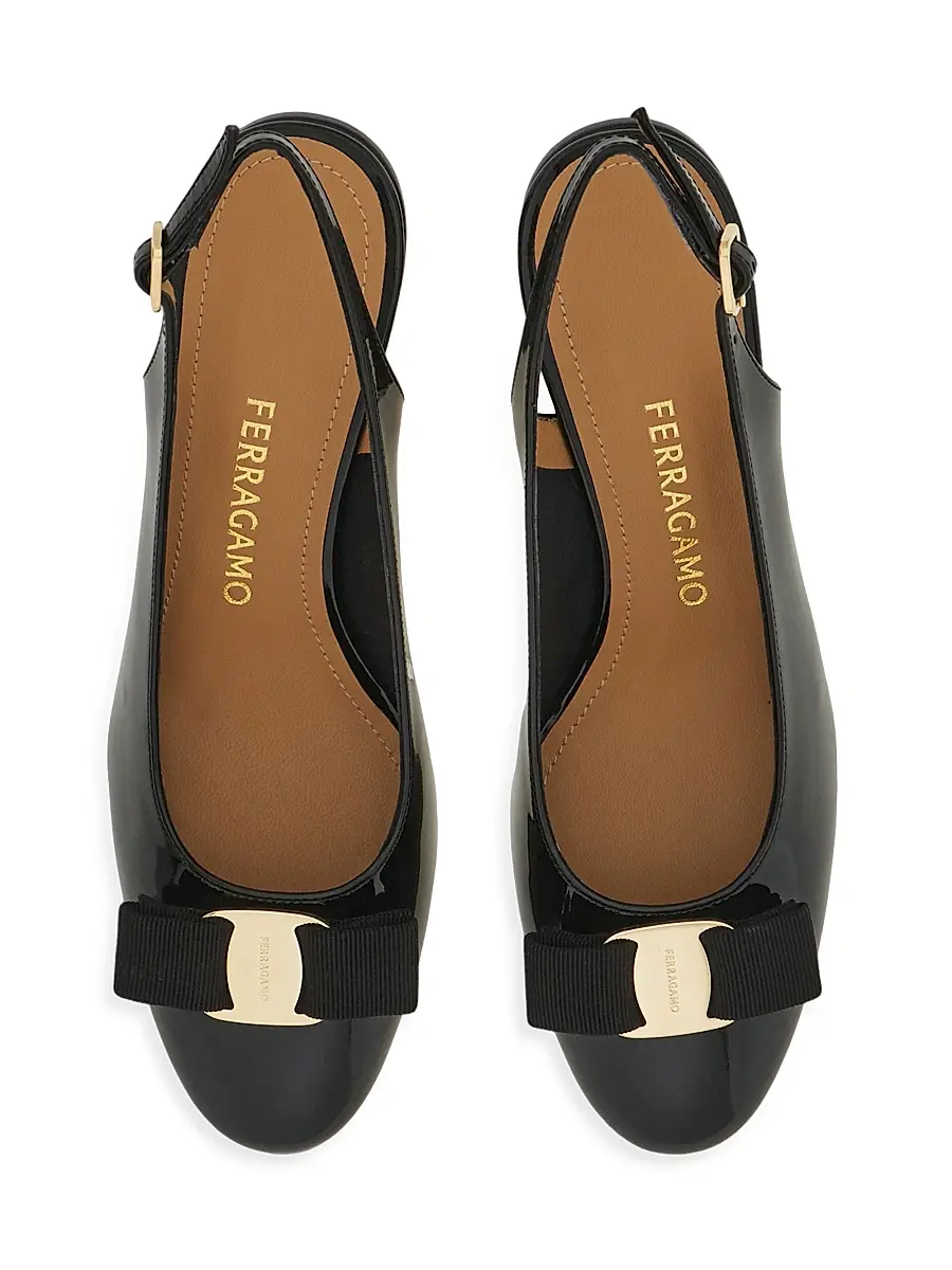 Ferragamo Women's Vetty 55MM Leather Slingback Pumps | Thumbnail 4 Ferragamo Women's Vetty 55MM Leather Slingback Pumps | Thumbnail 4