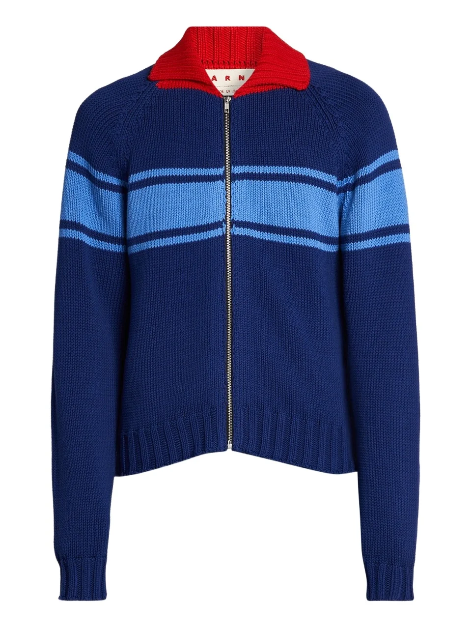 Marni Men's Colorblocked Cotton Zip-Front Cardigan