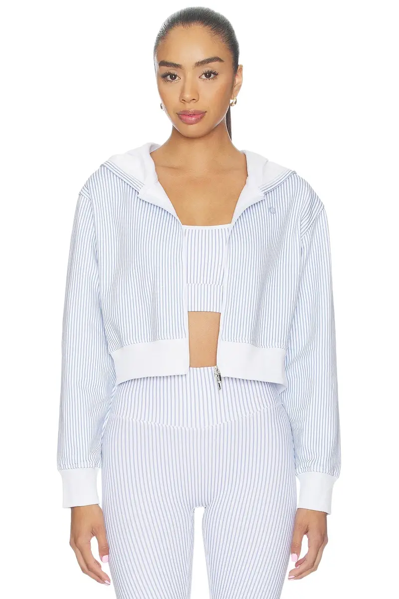 Astoria Cropped Zip Hoodie Jacket