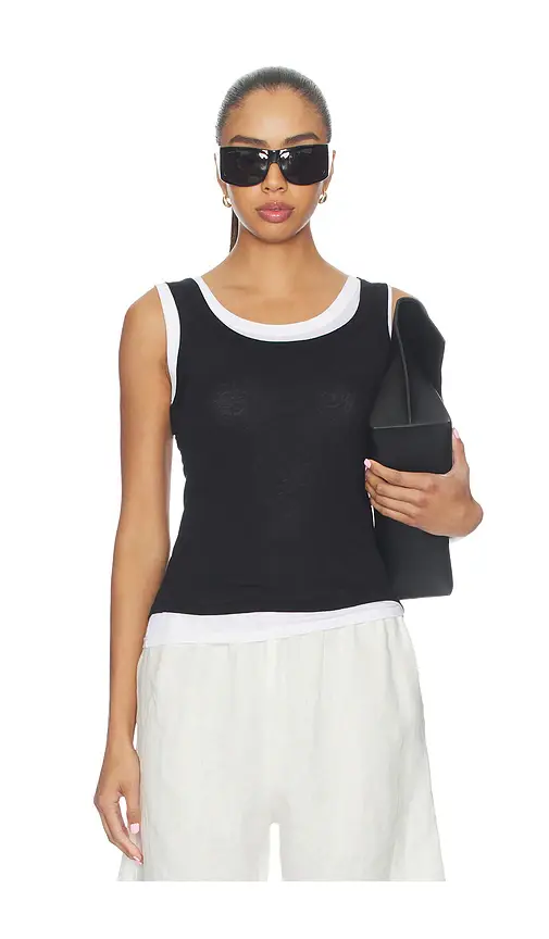 Enza Costa Tissue Jersey Layered Tanks | Image 1 Enza Costa Tissue Jersey Layered Tanks | Image 1