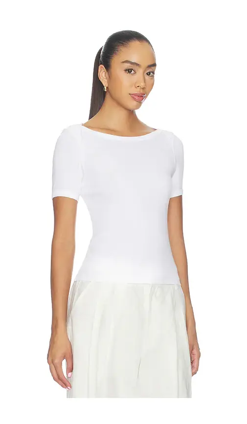 ENZA COSTA Supima Cotton Bateau Tee | Thumbnail 2 ENZA COSTA Supima Cotton Bateau Tee | Thumbnail 2