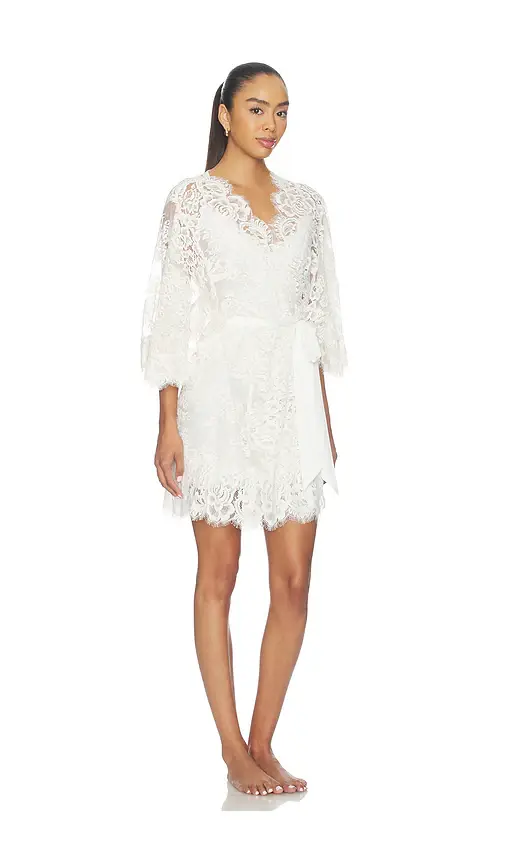 homebodii Peyton Short Lace Robe | Thumbnail 3 homebodii Peyton Short Lace Robe | Thumbnail 3