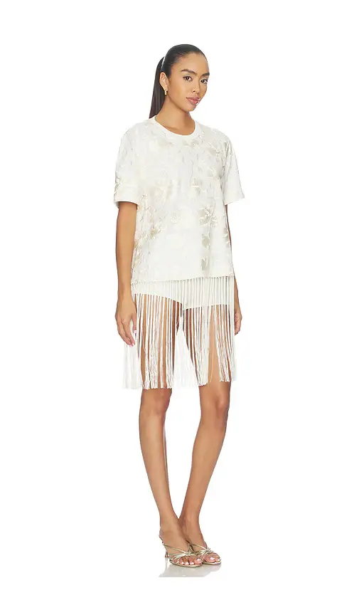 Sea Rafina Eyelet Embellished Tshirt With Fringe | Thumbnail 2 Sea Rafina Eyelet Embellished Tshirt With Fringe | Thumbnail 2