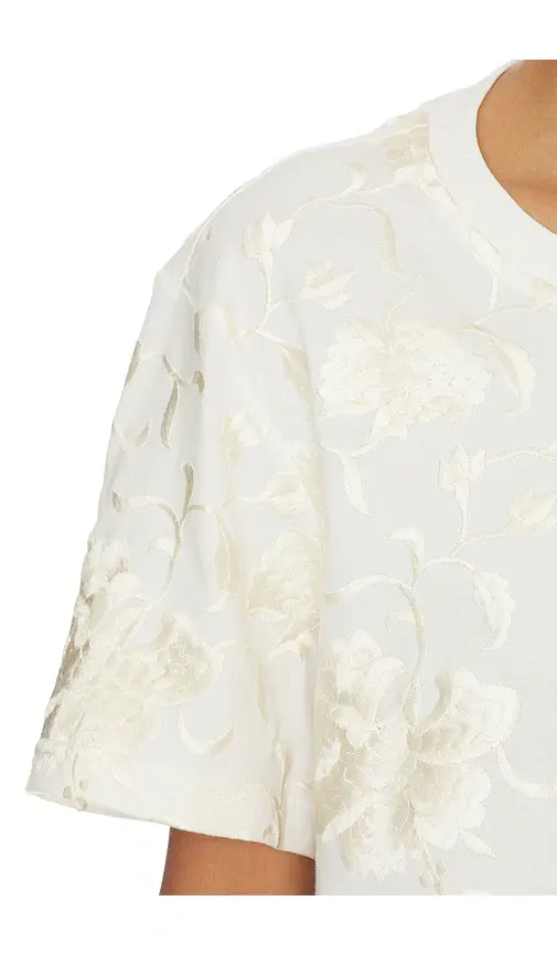 Sea Rafina Eyelet Embellished Tshirt With Fringe | Thumbnail 4 Sea Rafina Eyelet Embellished Tshirt With Fringe | Thumbnail 4