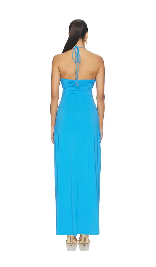 Runaway The Label Nina Ruched Halter Maxi Dress | Thumbnail 3 Runaway The Label Nina Ruched Halter Maxi Dress | Thumbnail 3