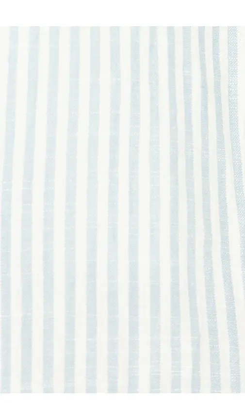 For Love & Lemons Saltwater Striped Linen Puff Sleeve Mini Dress | Thumbnail 4