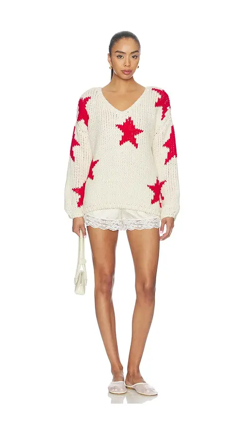MORE TO COME Amyra V Neck Sweater | Thumbnail 4