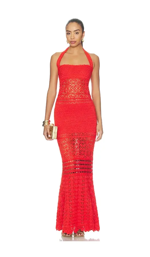 Retrofête Peggie Crochet Dress