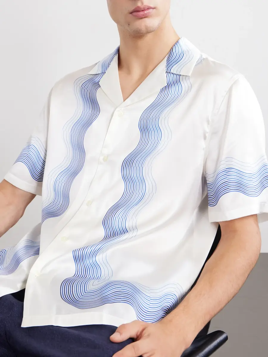 Frescobol Carioca Roberto Silk Shirt - Men | Thumbnail 5