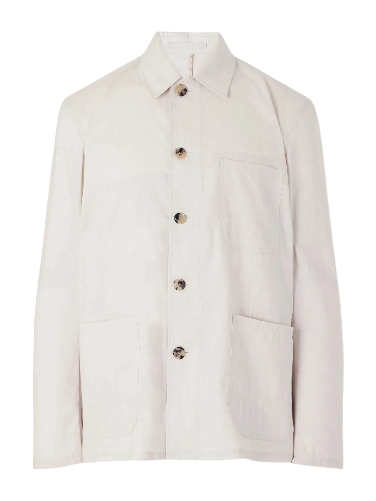 Linen and Wool-Blend Overshirt - Men