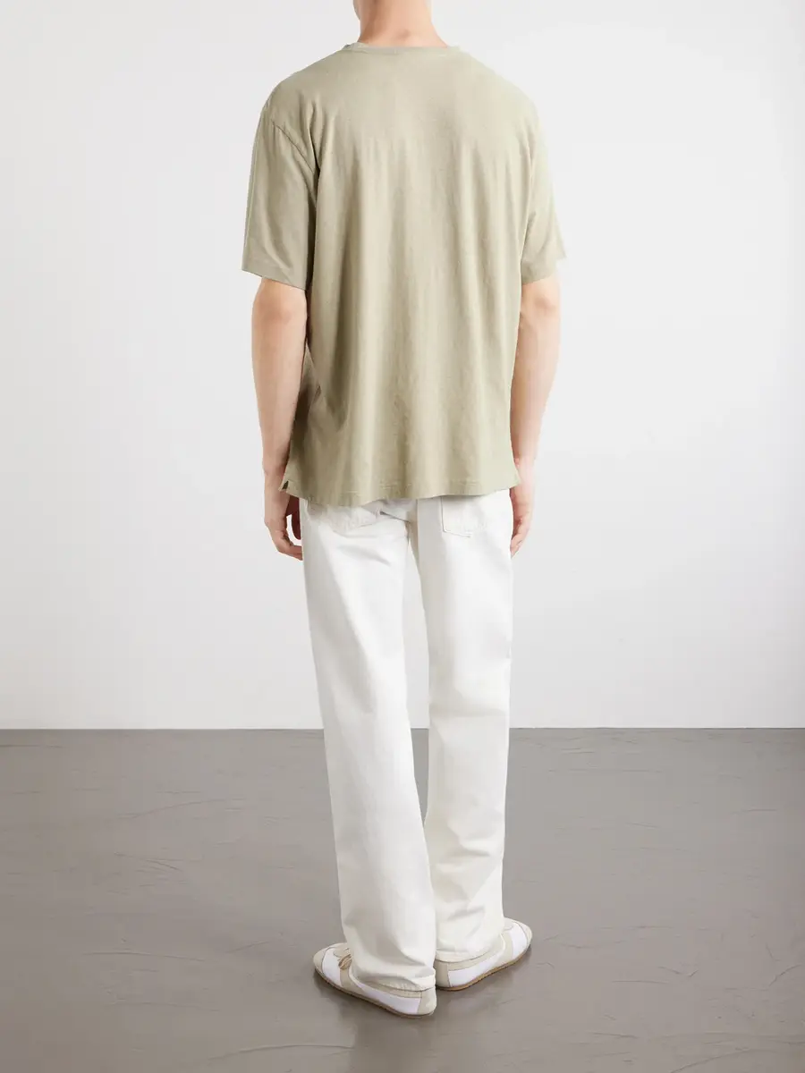 Frescobol Carioca Dinis Linen-Blend T-Shirt - Men | Thumbnail 4 Frescobol Carioca Dinis Linen-Blend T-Shirt - Men | Thumbnail 4