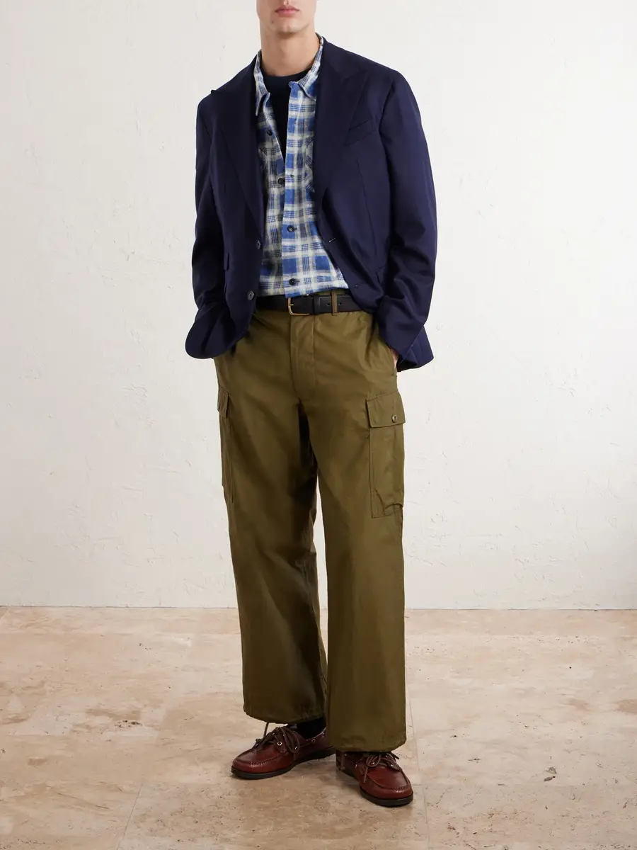RRL Checked Brushed Cotton Shirt - Men | Thumbnail 2 RRL Checked Brushed Cotton Shirt - Men | Thumbnail 2