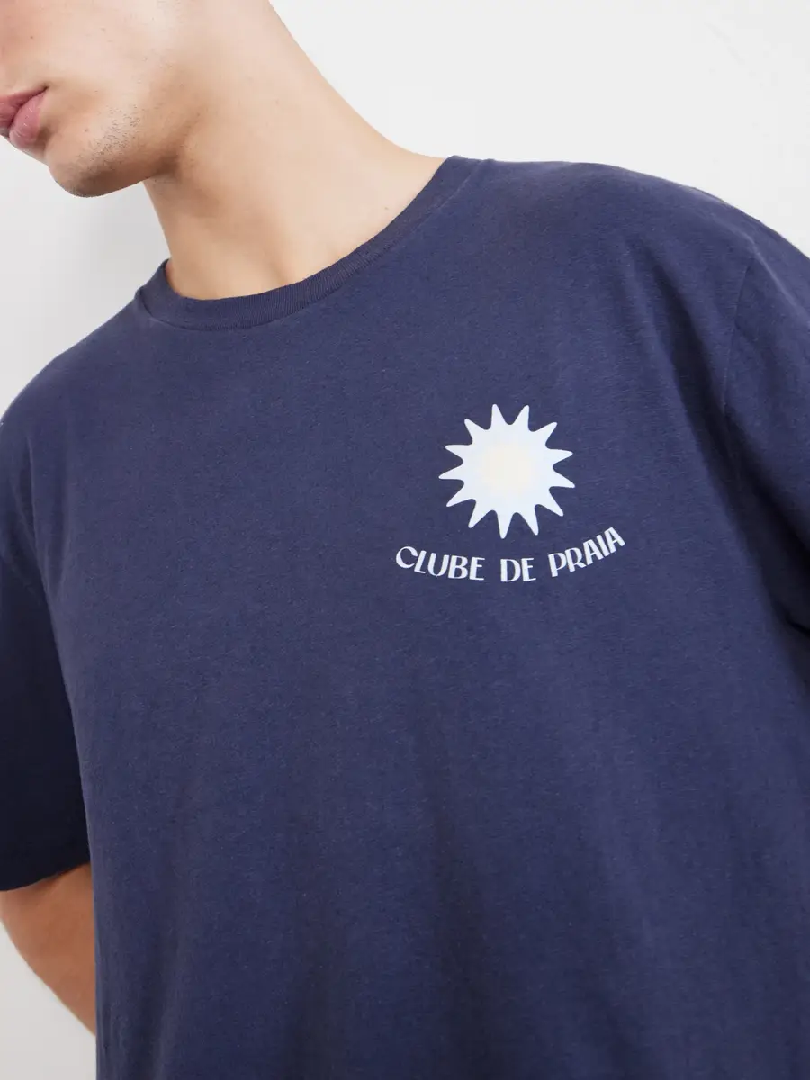 Frescobol Carioca Dinis Clube de Praia Printed Cotton and Linen-Blend Jersey T-Shirt - Men | Thumbnail 5 Frescobol Carioca Dinis Clube de Praia Printed Cotton and Linen-Blend Jersey T-Shirt - Men | Thumbnail 5