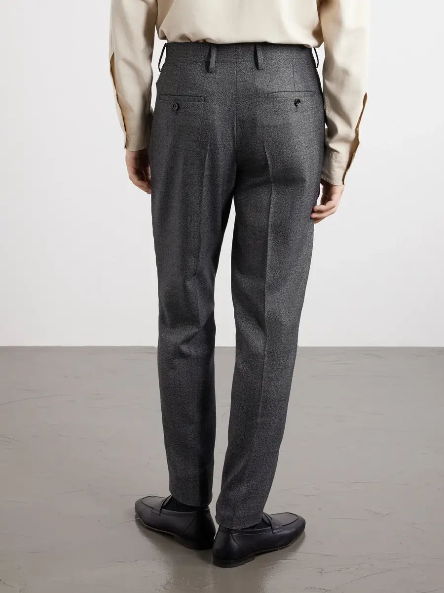 Lardini Straight-Leg Wool Suit Trousers - Men | Thumbnail 4 Lardini Straight-Leg Wool Suit Trousers - Men | Thumbnail 4