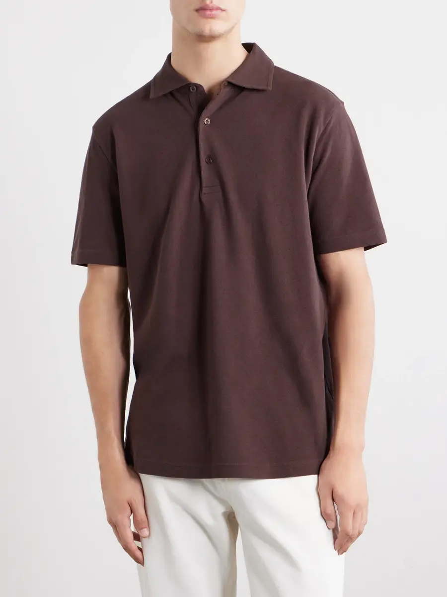 Frescobol Carioca Luca Organic Cotton Piqué Polo Shirt - Men | Thumbnail 3 Frescobol Carioca Luca Organic Cotton Piqué Polo Shirt - Men | Thumbnail 3