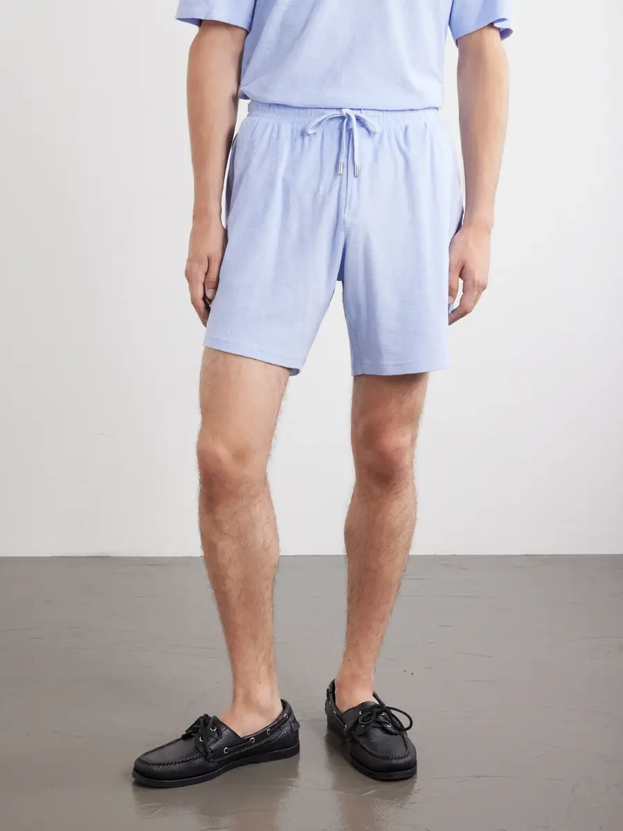Frescobol Carioca Augusto Terry Cotton and Linen Blend Shorts - Men | Thumbnail 3 Frescobol Carioca Augusto Terry Cotton and Linen Blend Shorts - Men | Thumbnail 3