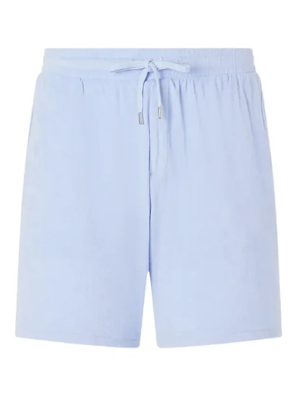 Augusto Terry Cotton and Linen Blend Shorts - Men