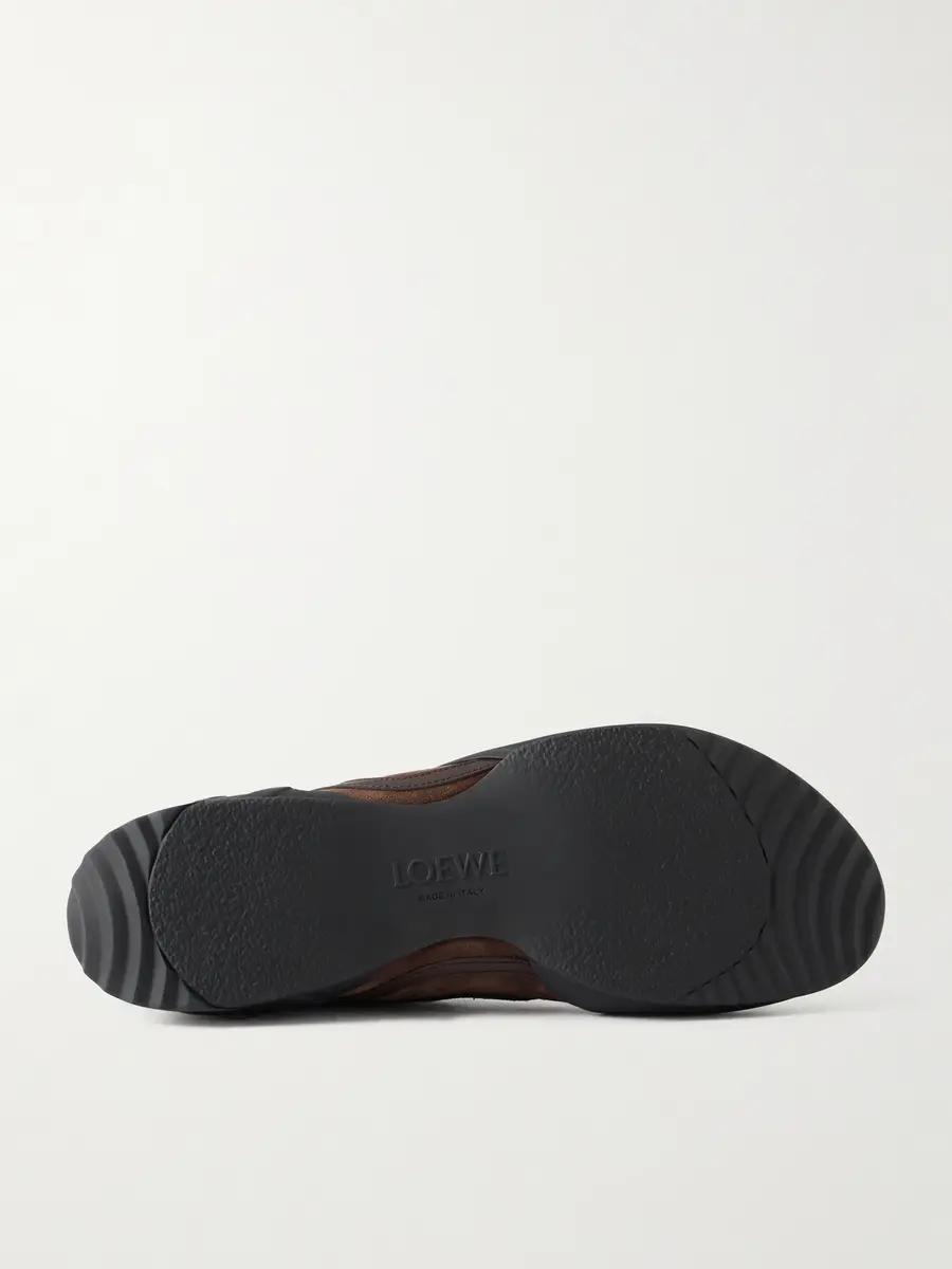 Loewe Grip Logo-Appliquéd Trimmed-Suede Sneakers - Men | Thumbnail 3 Loewe Grip Logo-Appliquéd Trimmed-Suede Sneakers - Men | Thumbnail 3