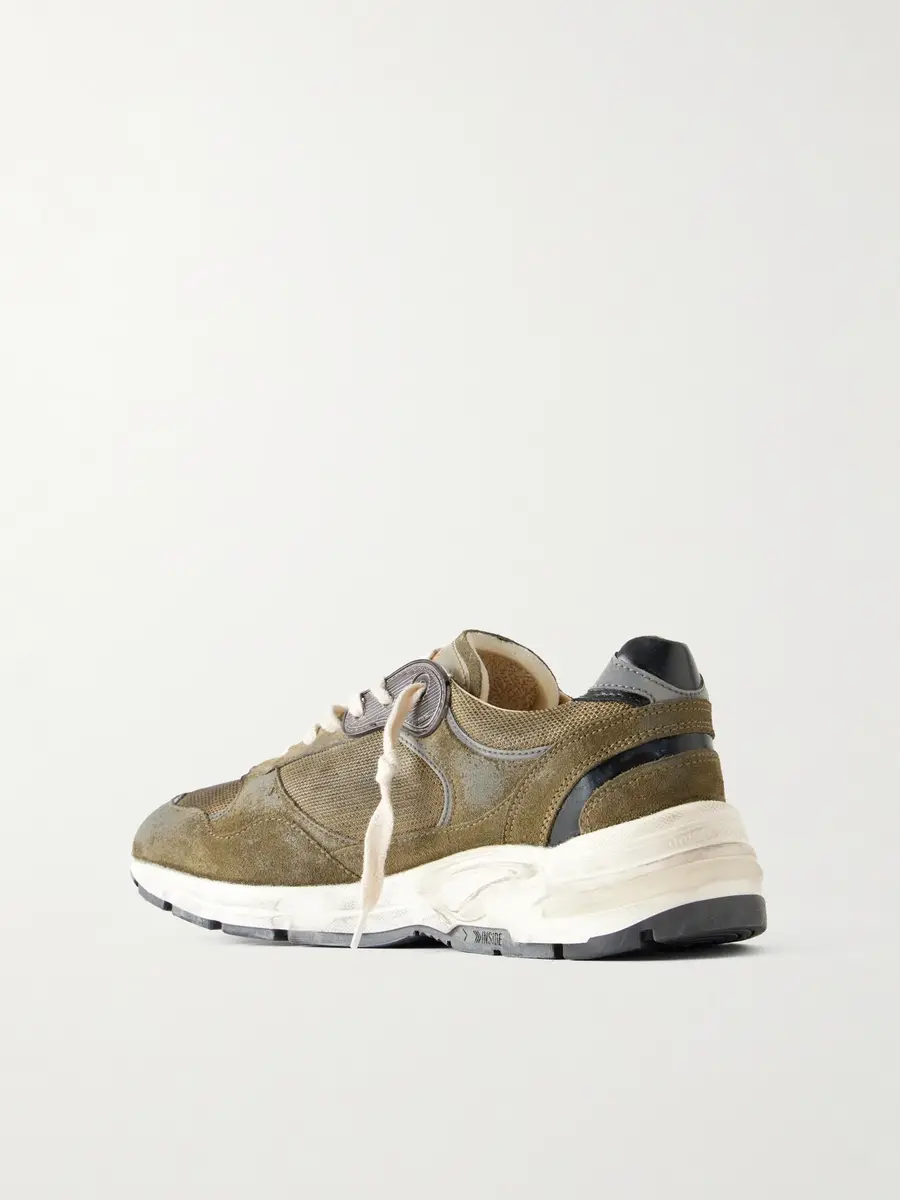 Golden Goose Running Dad Suede-Trimmed Mesh Sneakers - Men | Thumbnail 4 Golden Goose Running Dad Suede-Trimmed Mesh Sneakers - Men | Thumbnail 4