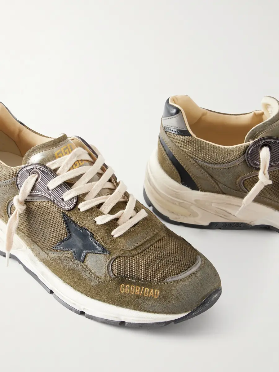 Golden Goose Running Dad Suede-Trimmed Mesh Sneakers - Men | Thumbnail 5 Golden Goose Running Dad Suede-Trimmed Mesh Sneakers - Men | Thumbnail 5